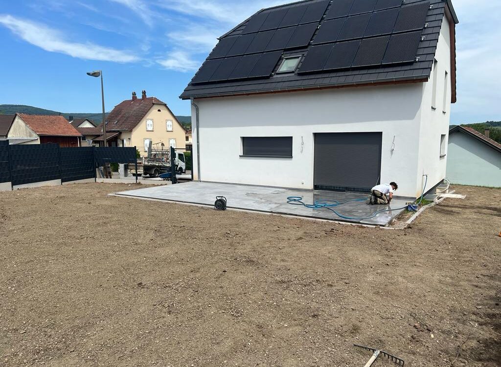 Am&eacute;nagement ext&eacute;rieur complet r&eacute;alis&eacute; &agrave; Reichshoffen pr&egrave;s de Haguenau Saverne