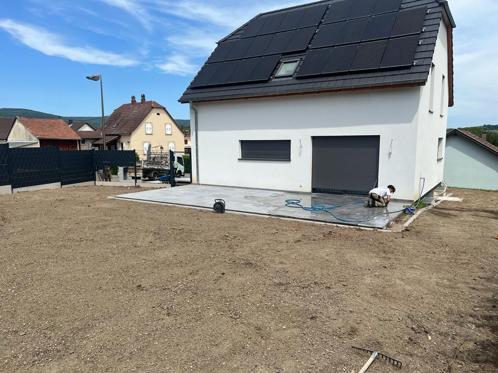 Am&eacute;nagement ext&eacute;rieur complet r&eacute;alis&eacute; &agrave; Reichshoffen pr&egrave;s de Haguenau Saverne
