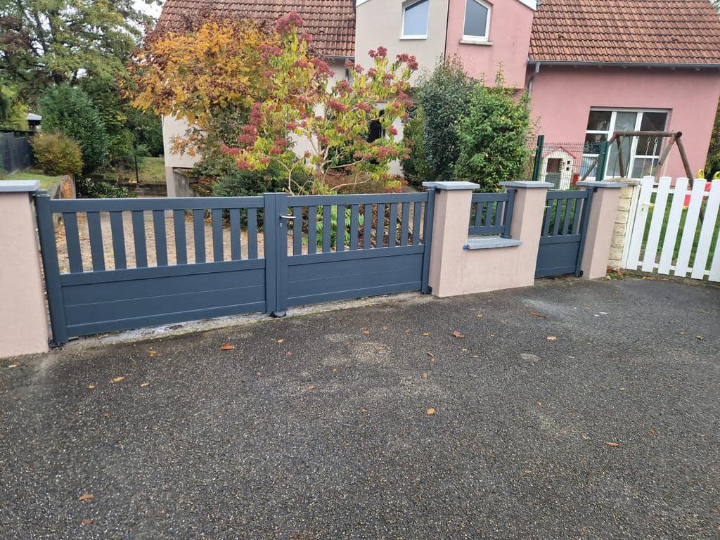 Pose d’un ensemble de portail &eacute;lectrique et portillon Lingolsheim